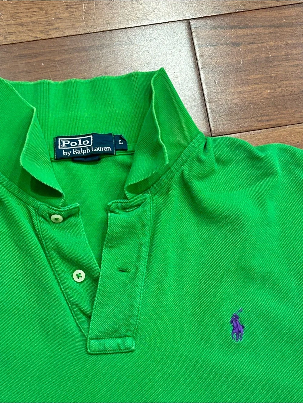 Ralph Lauren Green Short-Sleeve Polo with Embroidered Pony